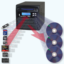 Backups maken van flash memory naar CD of DVD - dupliceren vanaf usb sticks memorycards rechtstreeks naar blu-ray discs